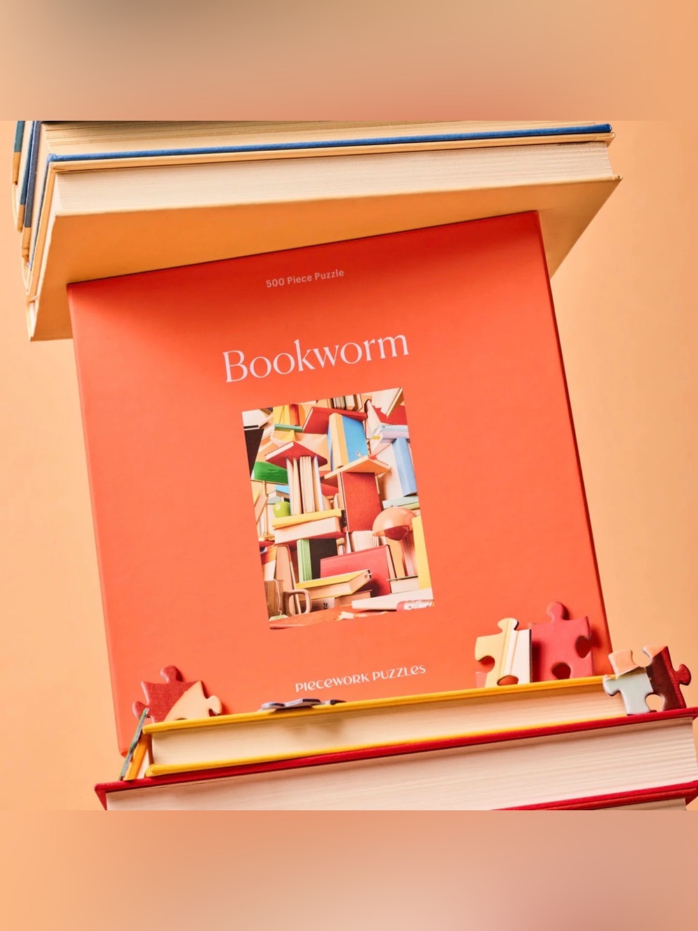 Piecework Puzzles Bookworm 500 Pieces Puzzle